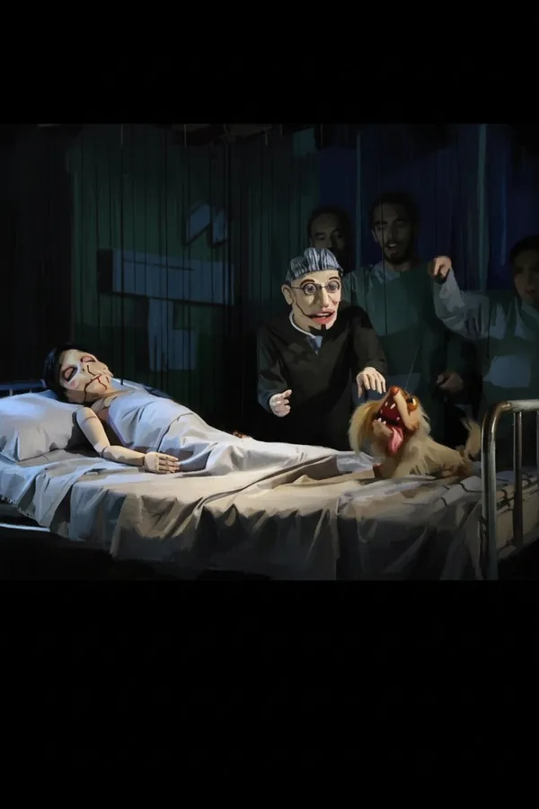 Ángel Calvente and his puppet theater play 